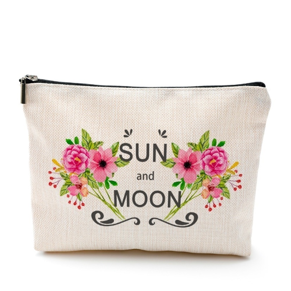 cotton/linen cosmetic bag